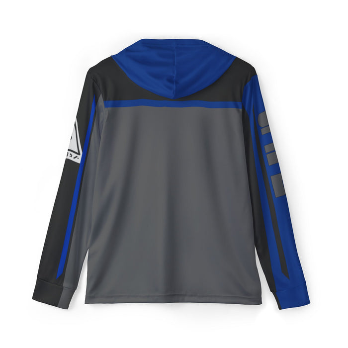SPD Blue Hoodie (Full Print) Lightweight, Breathable, workout, pull over, fitness Hoodie Super Sentai Custom