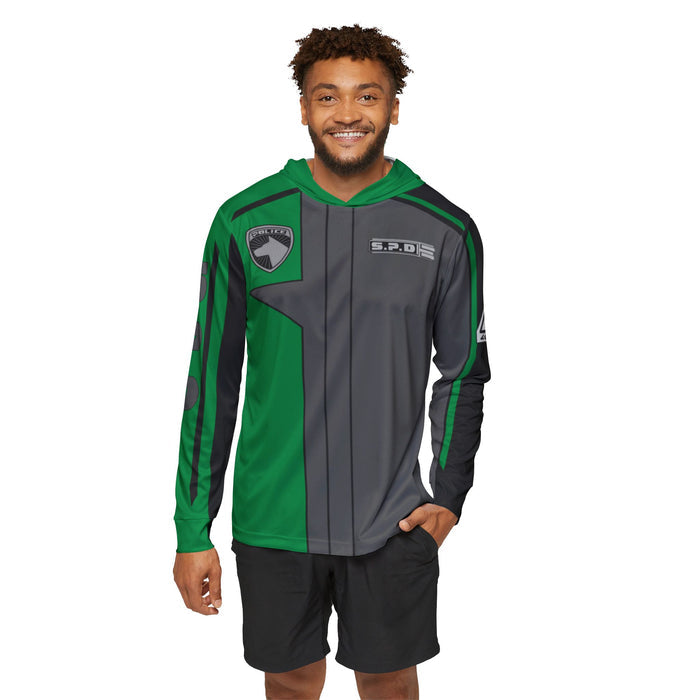 SPD Green Hoodie (Full Print) Lightweight, Breathable, workout, pull over, fitness Hoodie Super Sentai Custom
