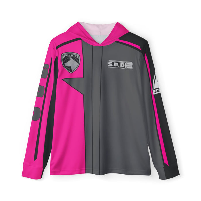 SPD Pink Hoodie (Full Print) Lightweight, Breathable, workout, pull over, fitness Hoodie Super Sentai Custom