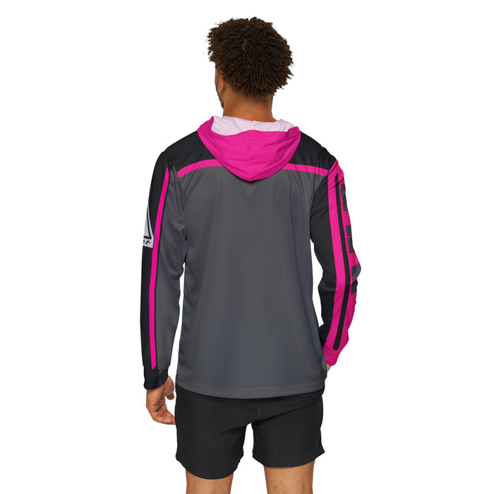 SPD Pink Hoodie (Full Print) Lightweight, Breathable, workout, pull over, fitness Hoodie Super Sentai Custom