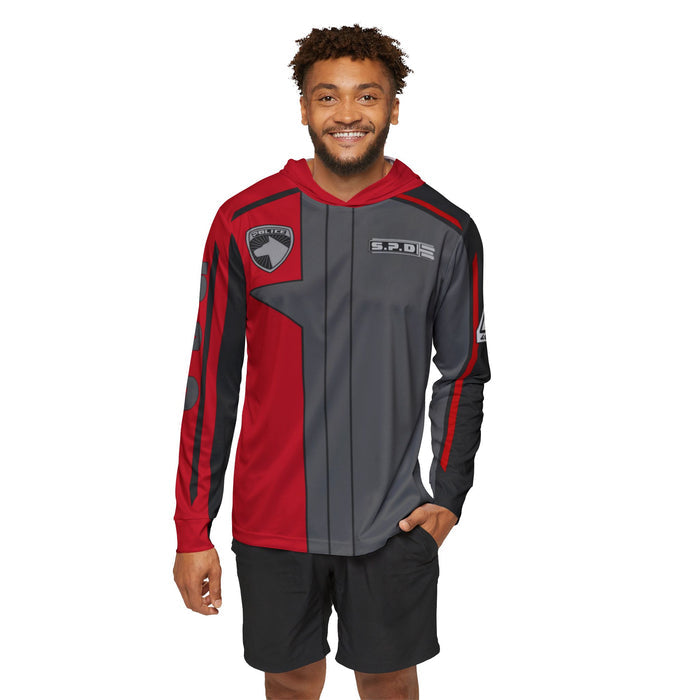 SPD Red Hoodie (Full Print) Lightweight, Breathable, workout, pull over, fitness Hoodie Super Sentai Custom
