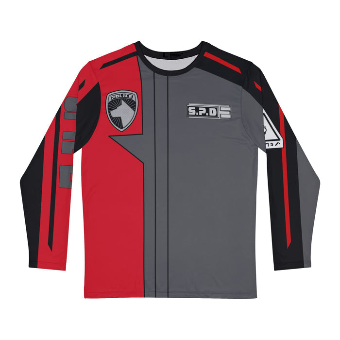 SPD Red Long Sleeve Shirt (Full Print) Custom Graphic Art Cosplay Shirts Rangers Retro Vintage 90s