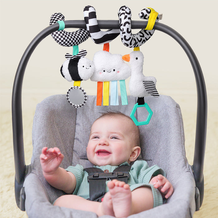 Itzy Bitzy Spiral™ - Car Seat Activity Toy (Brights)