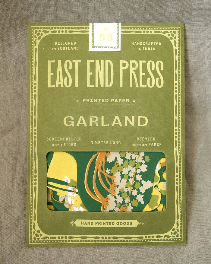 Spring Blooms Screen Printed and Sewn Garland