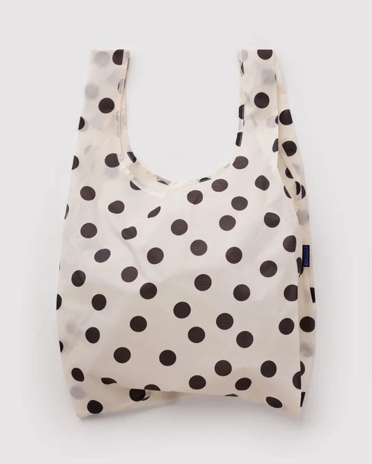 STANDARD BAGGU - CREAM AND BLACK POLKA DOT