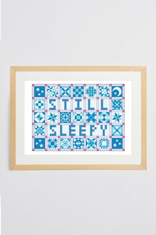 Still Sleepy Patchwork Print