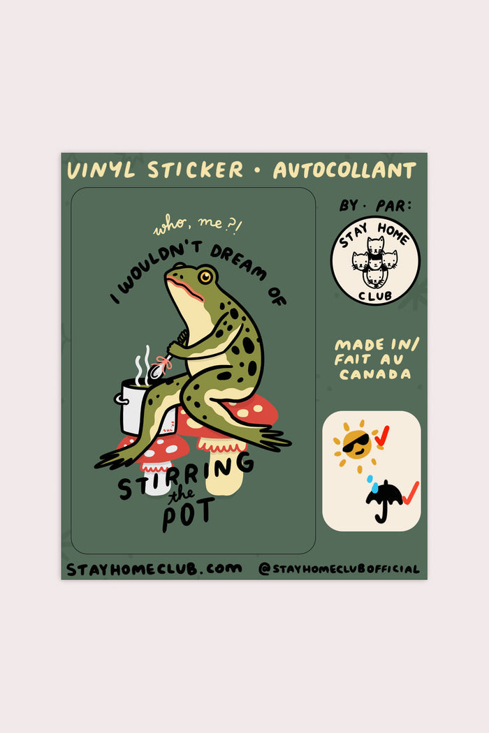 Stirring the Pot Vinyl Sticker