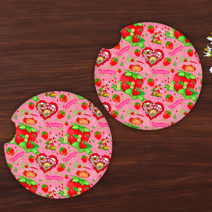 STRAWBERRY SHORTCAKE car coasters