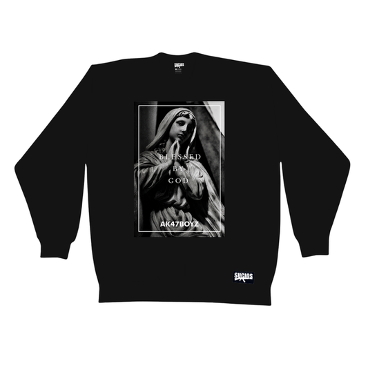 Sucios Blessed by God Crewneck