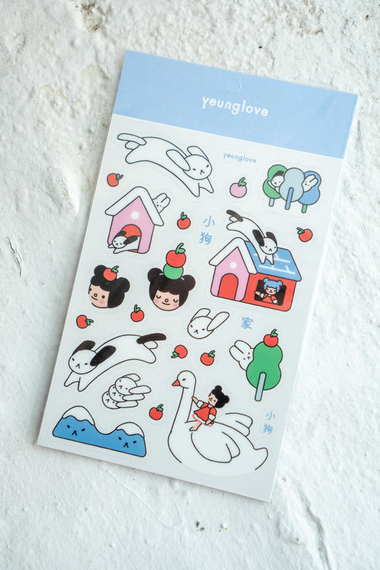 Sweet Home Clear Sticker Sheet