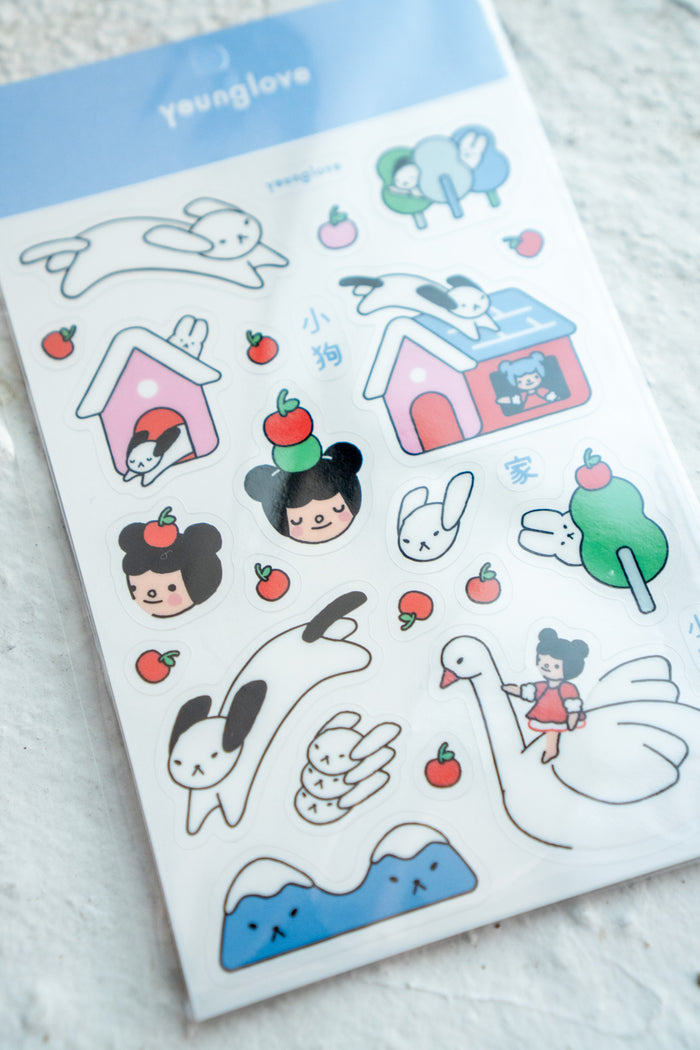 Sweet Home Clear Sticker Sheet