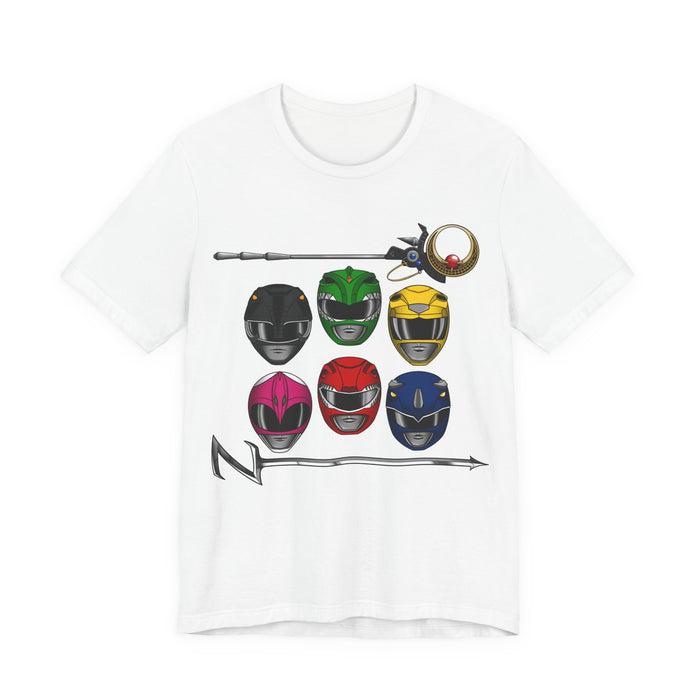 Teenagers with Attitude Tee Super Sentai T Shirt Custom Graphic Art Cosplay Shirts Rangers Retro Vintage 90s