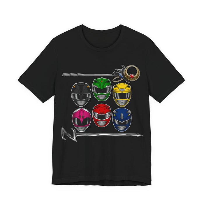 Teenagers with Attitude Tee Super Sentai T Shirt Custom Graphic Art Cosplay Shirts Rangers Retro Vintage 90s