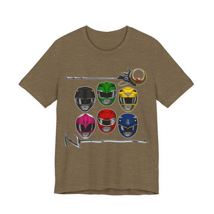 Teenagers with Attitude Tee Super Sentai T Shirt Custom Graphic Art Cosplay Shirts Rangers Retro Vintage 90s