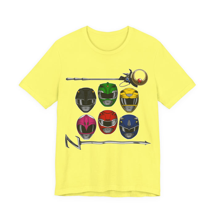 Teenagers with Attitude Tee Super Sentai T Shirt Custom Graphic Art Cosplay Shirts Rangers Retro Vintage 90s