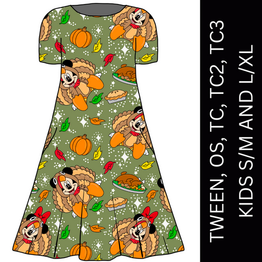 THANKFUL MOUSE DRESS