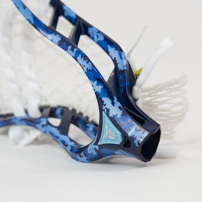 THRONE OMEN Blue Camo Lacrosse Head