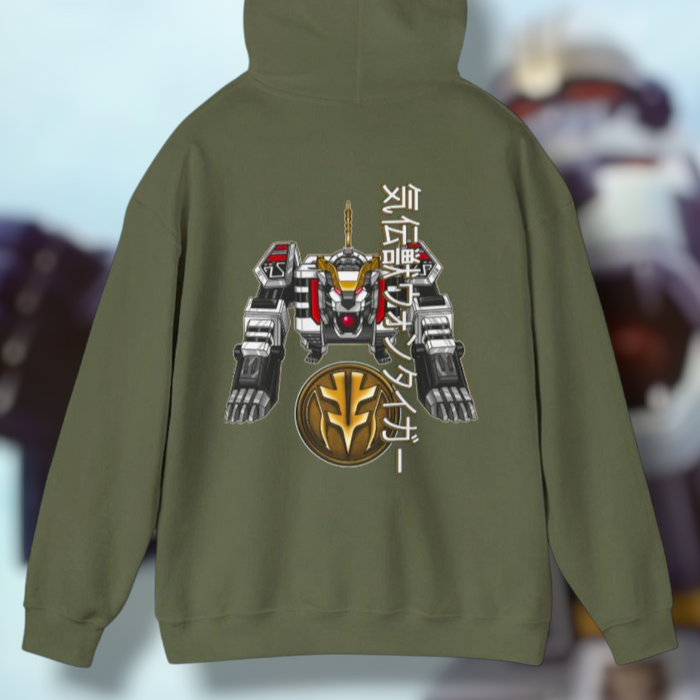 Tigerzord Hoodie Super Sentai T Shirt Custom Graphic Art Cosplay Shirts Rangers Retro Vintage 90s