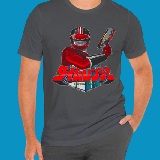 Super Sentai Inspired Timeranger T shirt featuring Red ranger TimeFire