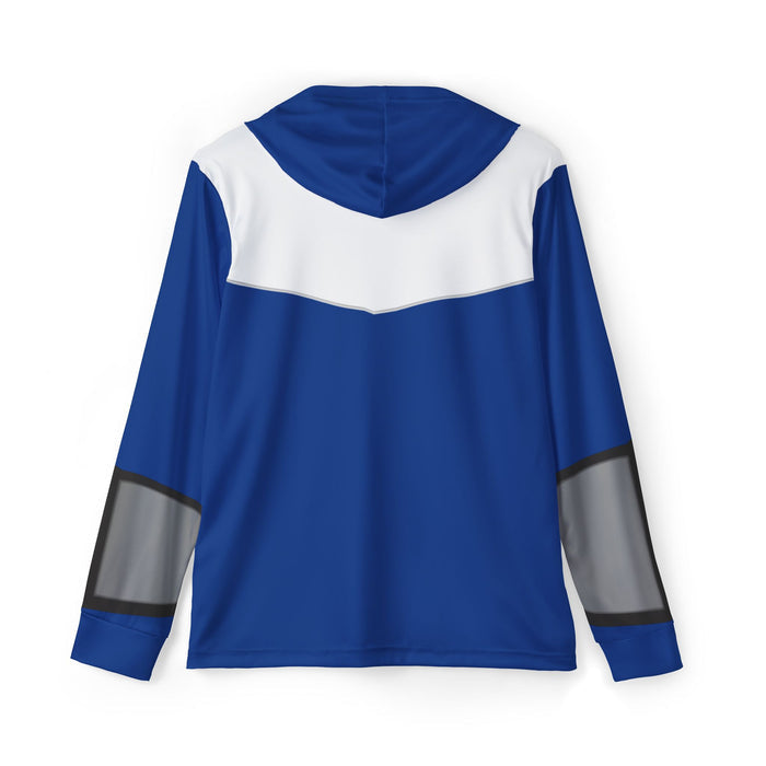 Timeranger Time Blue Hoodie (Full Print) Lightweight, Breathable, workout, pull over, fitness Hoodie Super Sentai Custom