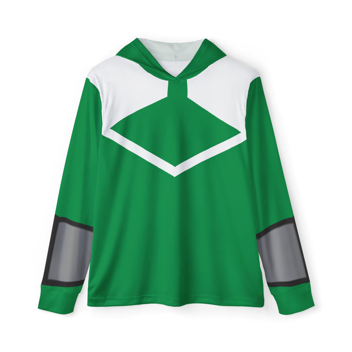 Timeranger Time Green Hoodie (Full Print) Lightweight, Breathable, workout, pull over, fitness Hoodie Super Sentai Custom