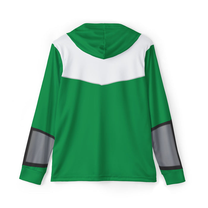 Timeranger Time Green Hoodie (Full Print) Lightweight, Breathable, workout, pull over, fitness Hoodie Super Sentai Custom