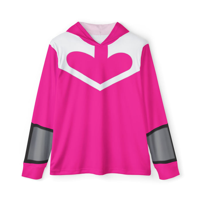 Timeranger Time Pink Hoodie (Full Print) Lightweight, Breathable, workout, pull over, fitness Hoodie Super Sentai Custom