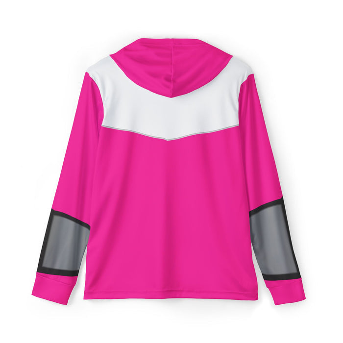 Timeranger Time Pink Hoodie (Full Print) Lightweight, Breathable, workout, pull over, fitness Hoodie Super Sentai Custom