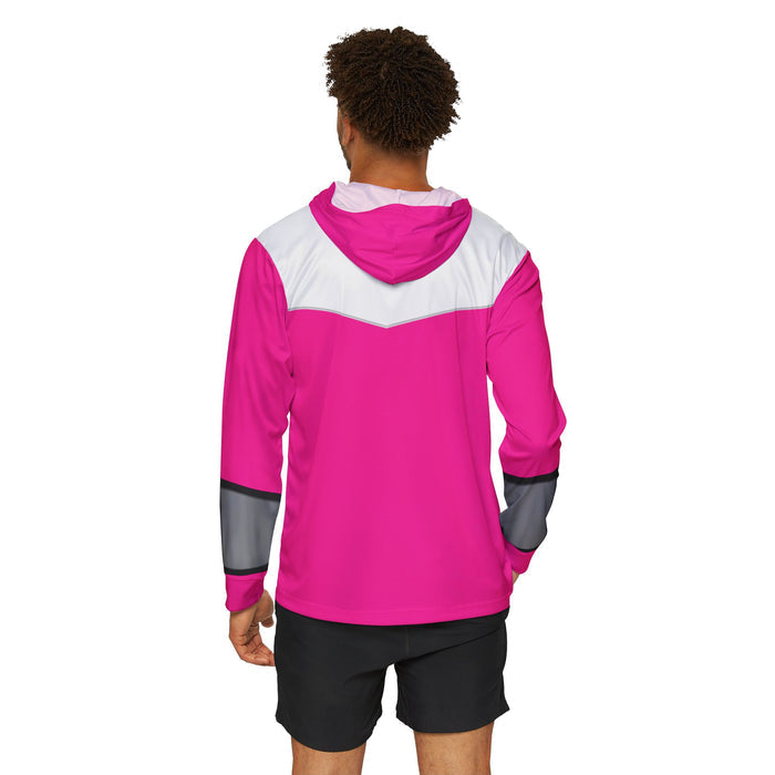 Timeranger Time Pink Hoodie (Full Print) Lightweight, Breathable, workout, pull over, fitness Hoodie Super Sentai Custom