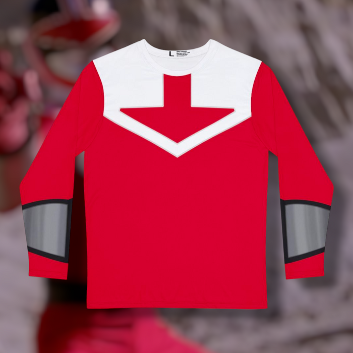 Timeranger Time Red Long Sleeve Shirt (Full Print) Custom Graphic Art Cosplay Shirts TimeForce Rangers Retro Vintage 90s
