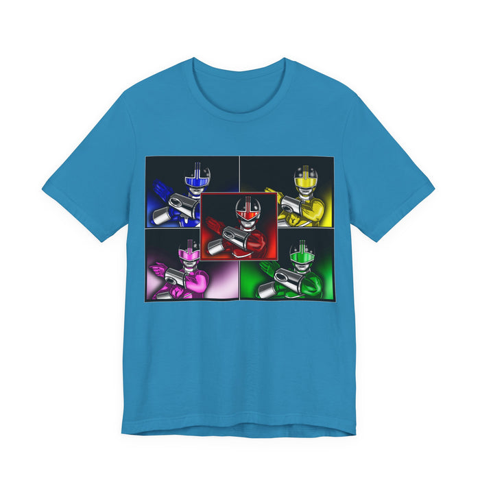 TimeRangers Tee Custom Graphic Art Cosplay Shirts Rangers Retro Vintage 90s