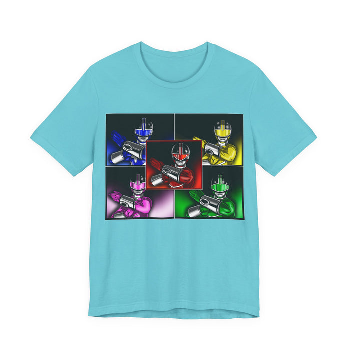 TimeRangers Tee Custom Graphic Art Cosplay Shirts Rangers Retro Vintage 90s