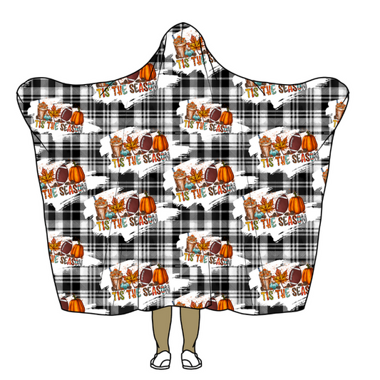 tis the season plaid blanket