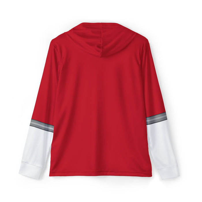 ToQger Red Hoodie (Full Print) Lightweight, Breathable, workout, pull over, fitness Hoodie Super Sentai Custom