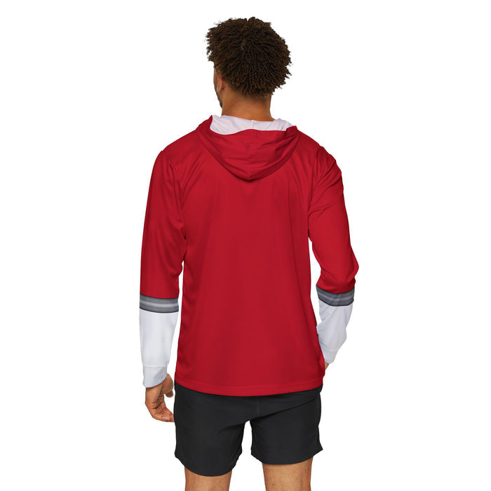 ToQger Red Hoodie (Full Print) Lightweight, Breathable, workout, pull over, fitness Hoodie Super Sentai Custom