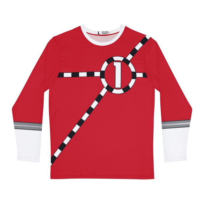 ToQger Red Long Sleeve Shirt (Full Print) Custom Graphic Art Cosplay Shirts Rangers Retro Vintage 90s