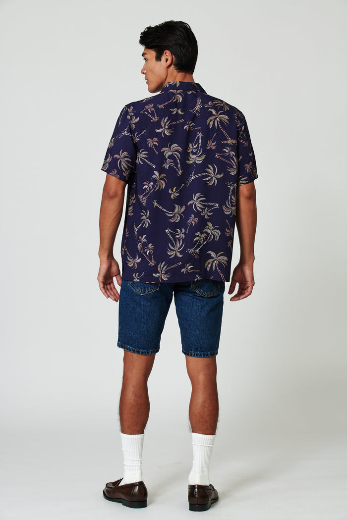 Trades Evening Blue Camp Shirt