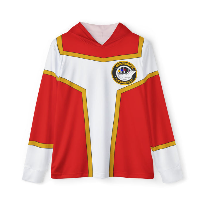 Turboranger Red Hoodie (Full Print) Super Sentai Custom Lightweight, Breathable, Workout, Pull over, Fitness, Retro