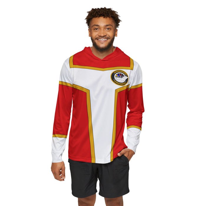 Turboranger Red Hoodie (Full Print) Super Sentai Custom Lightweight, Breathable, Workout, Pull over, Fitness, Retro