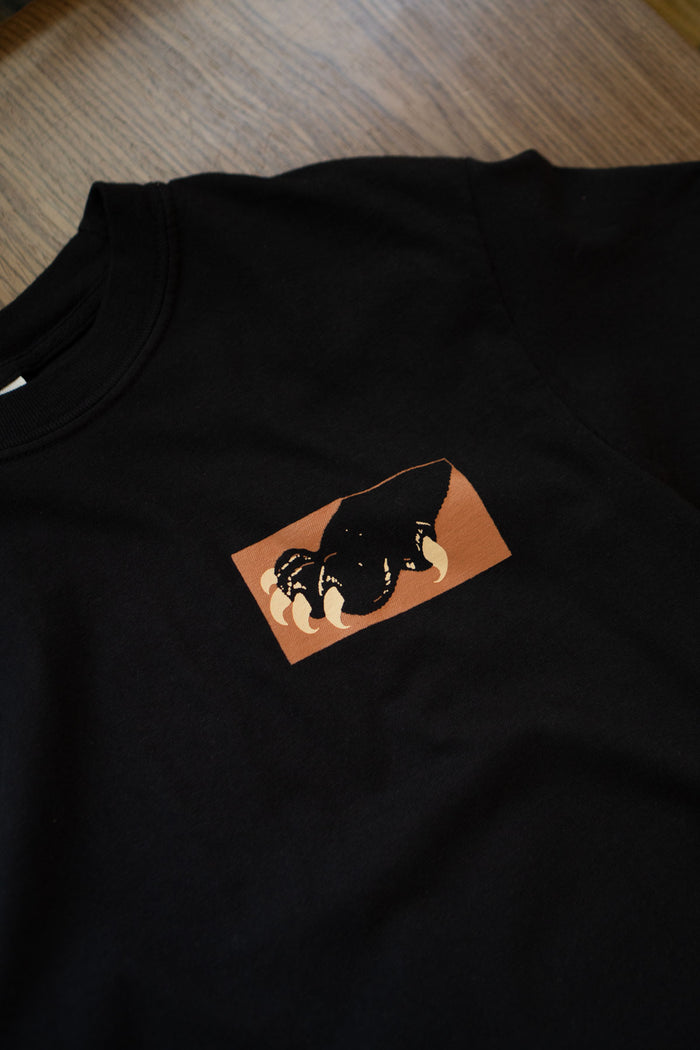 Uneasy Does It (Siamese) T-Shirt | Black