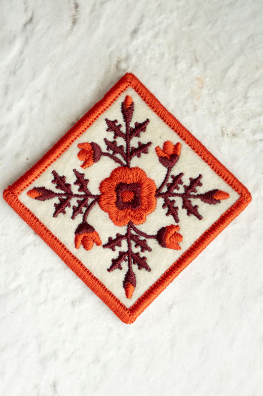 Whig Rose - Felt Sticky Patch