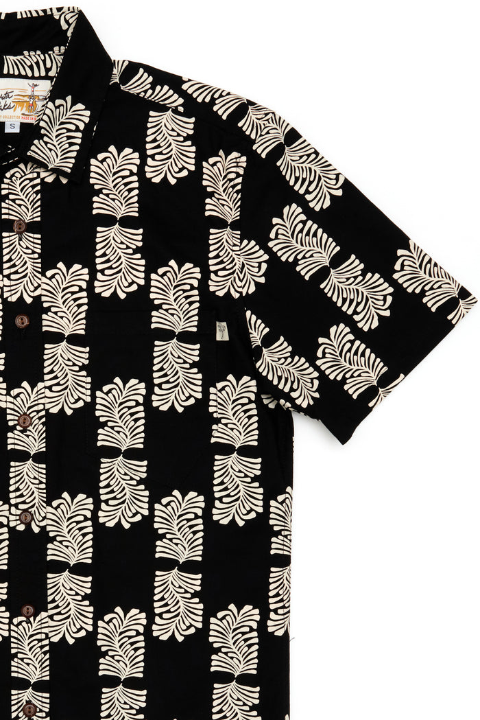 Woodblock Fern Black