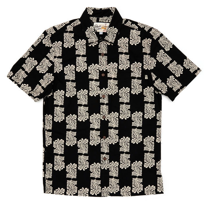 Woodblock Fern Black