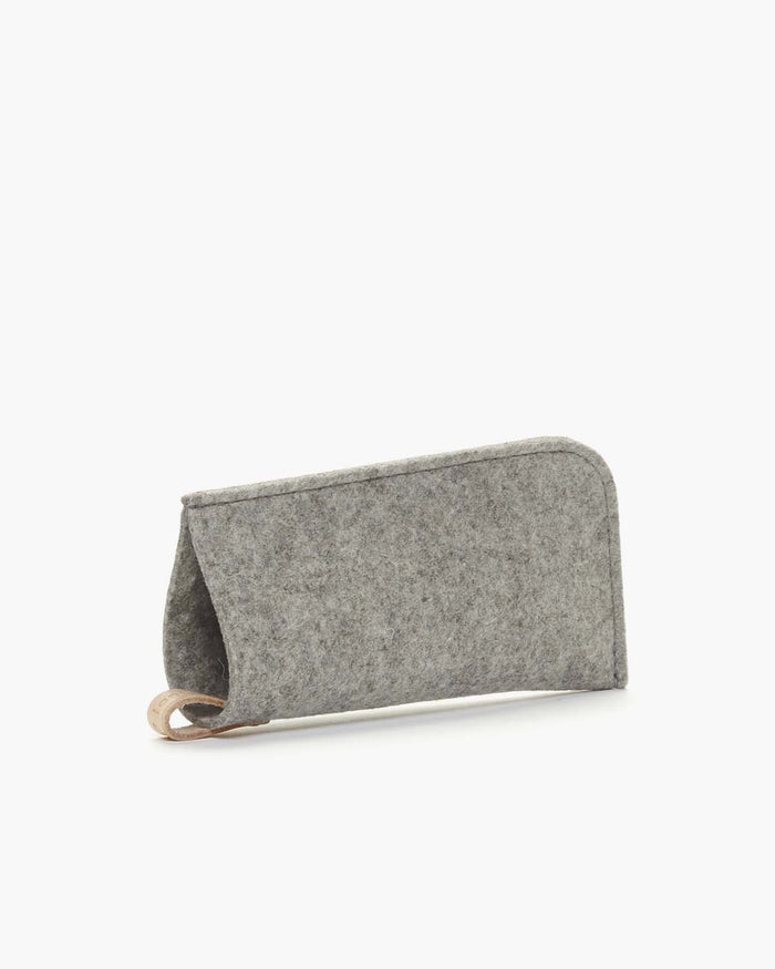 Wool Eyeglass Sleeve - Granite