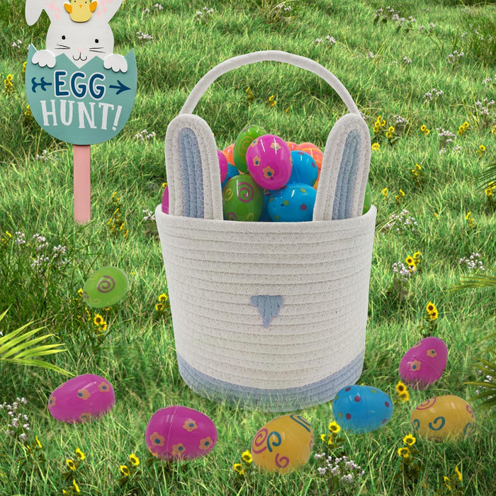 Woven Bunny Easter Basket Any Colors