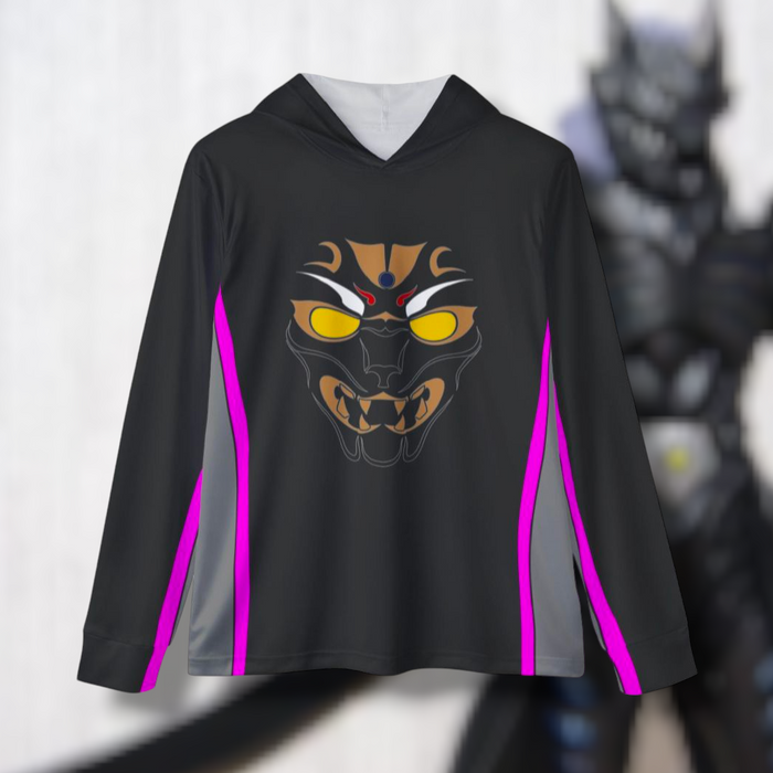 Zen Aku Dark Wolf Hoodie (Full Print) Lightweight, Breathable, workout, pull over, fitness Hoodie Super Sentai Custom