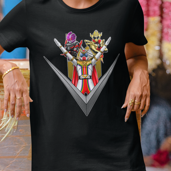 Zenkai Tee Super Sentai T Shirt Custom Graphic Art Cosplay Shirts Rangers Retro Vintage 90s