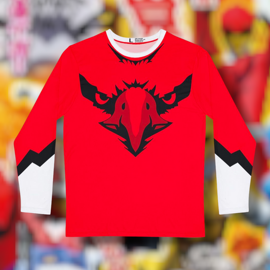 Zyuohger Zyuoh Eagle Long Sleeve Shirt (Full Print) Custom Graphic Art Cosplay Shirts Rangers Retro Vintage 90s