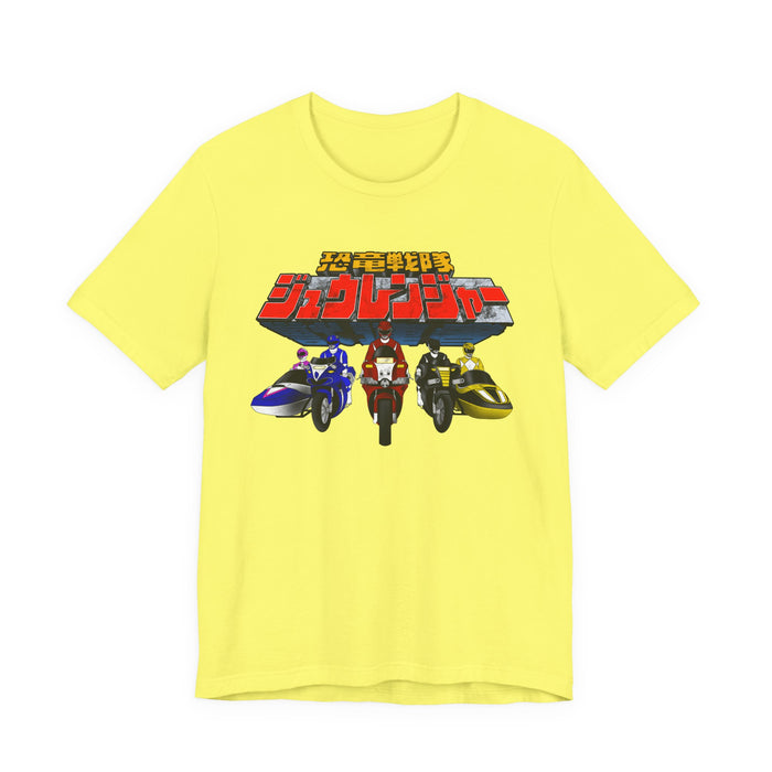 Zyuranger Bikes Tee Super Sentai T Shirt Custom Graphic Art Cosplay Shirts Power Rangers Retro Vintage 90s