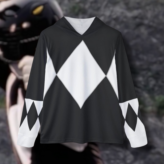 Zyuranger Black Mammoth Hoodie (Full Print) Super Sentai Lightweight, Breathable, workout, pull over, fitness Hoodie Super Sentai Custom
